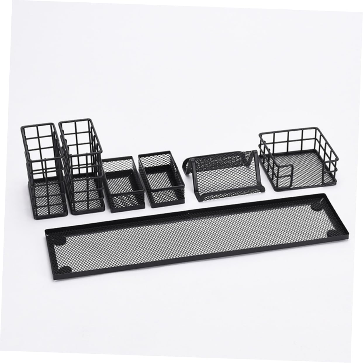 Uonlytech Porta Penne Da Scrivania in Ferro Multifunzionale Organizzatore Ufficio Scuola Con Scomparti Divisori Per Accessori Resistente e Sicuro