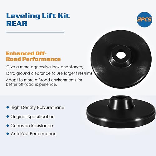 Miniatura 3 de Yoursme KJ09192 Kit de elevación trasera de 34 pulgadas para Jeep Gladiator JT 2020 Kit de elevación trasera de suspensión de 0.75 pulgadas, 2 piezas