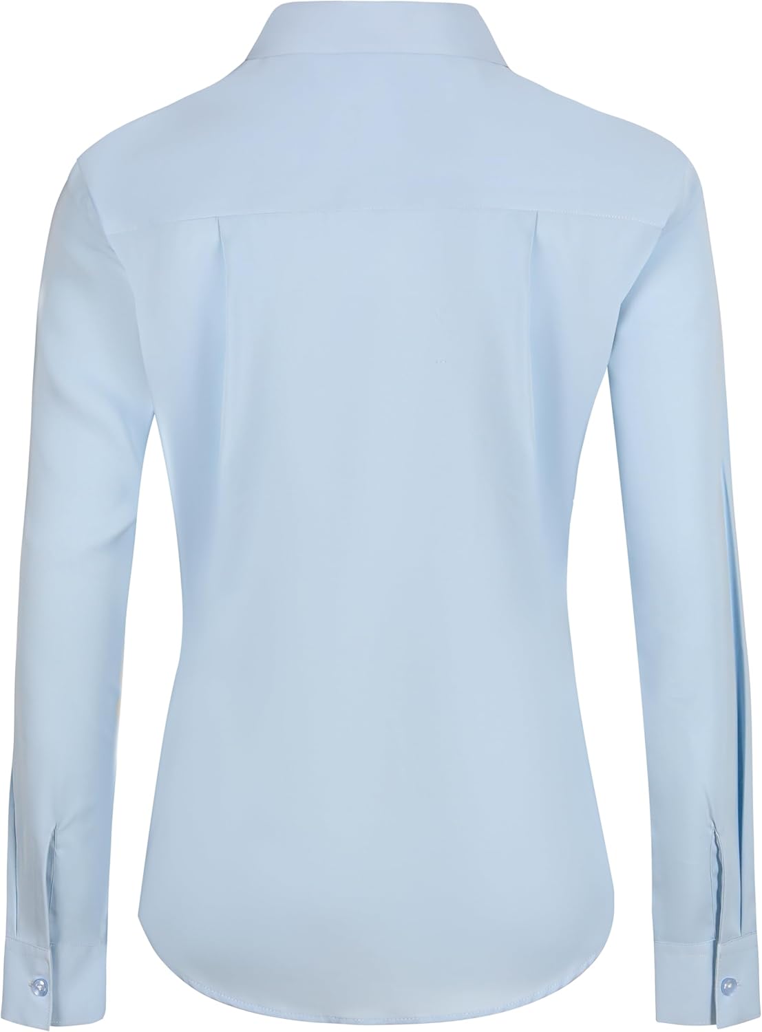 Women's Button Down Shirts Long Sleeve Basic Classic Soft Shirt Collared Fashion Dressy Casual Blouses - Image 3