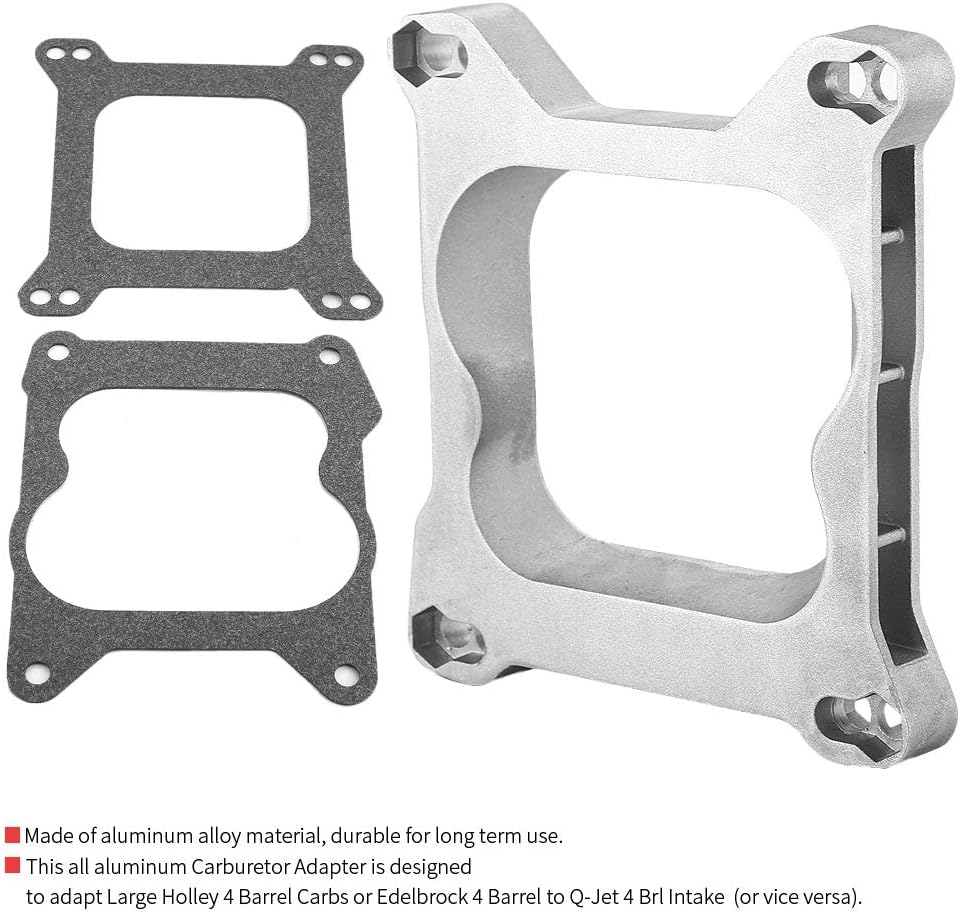 Automotive Mr Gasket 1932 Carburetor Adapter Square Bore Carburetor to