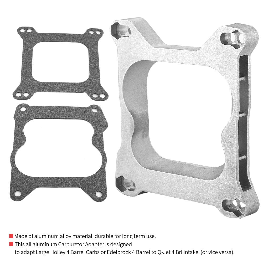 Adapter 4Bbl Quadrajet Carb, adapter Quadrajet do kwadratowego otworu, inne uszczelki i zestawy naprawcze, 3/4 otwarty adapter gaźnika 4Bbl Quadrajet kolektor do