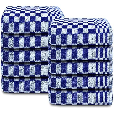 VL Tea Towels - 100% Egyptian Cotton Large Kitchen Towel 60x60cm Cover