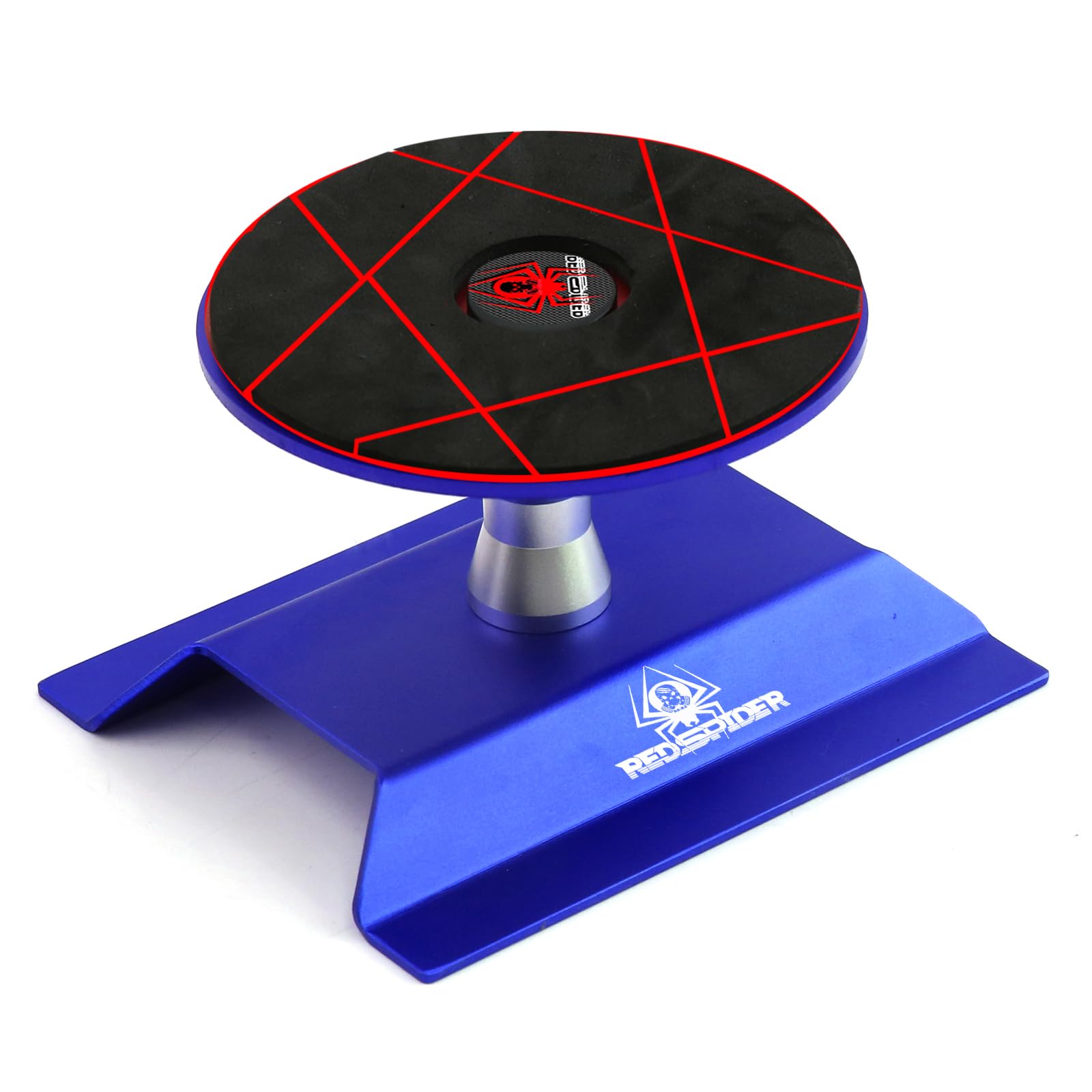 Support De Voiture RC En Aluminium Bleu Traxxas – Échelle 1/10 à 1/8, Rotatif 360°, Antidérapant – Idéal Pour L'entretien Et Le Rangement – Modèle 8796
