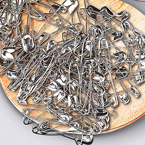 Small Safety Pins 1.1inch 28mm 300-Count,Assorted Safety Pins,Durable Safety Pins for Clothes Crafting