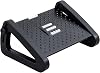 Foot Rest Under Desk, Ergonomic Adjustable Footrest for Office - 6 Height Settings 9-19cm, Heavy Duty ABS Plastic with Massage Rollers, Black - Relieve Leg Fatigue & Stop Leg Fatigue at Work