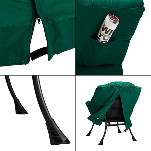 Miniatura 307 de HollyHOME - Silla perezosa grande de tela para sala de estar, silla de lectura, acogedora silla de descanso con reposabrazos, sofá de ocio, color