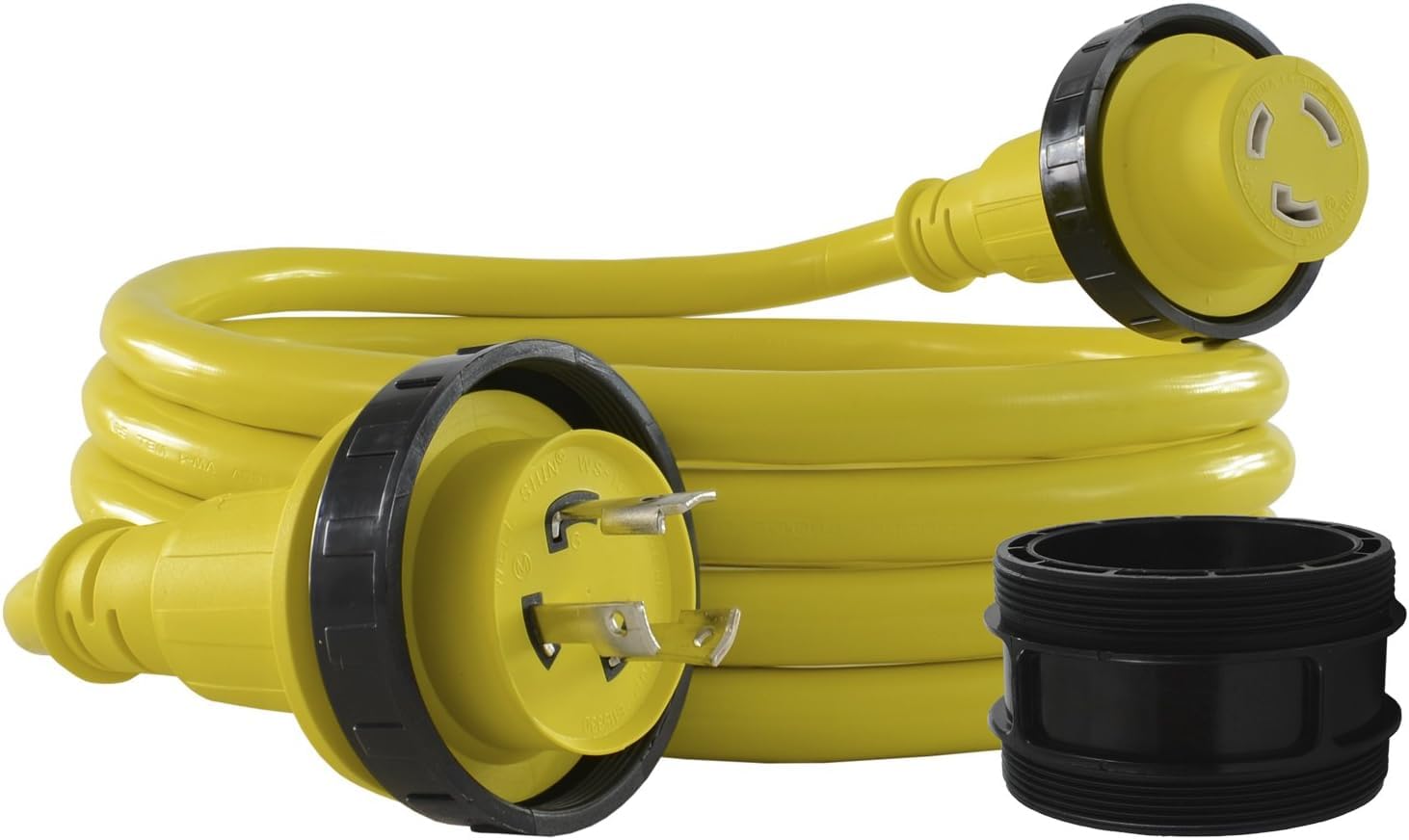 Conntek 17105-012RE 30Amp Marine Shore Cordset Yellow, 12 - Feet (Pack of 6)