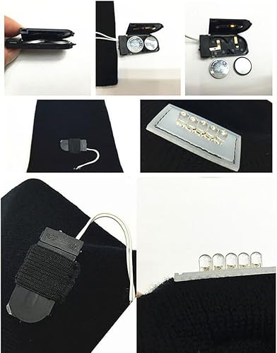 Miniatura 7 de Rotus - Gorro de punto unisex con 5 luces LED, para caza, camping, barbacoa, reparación automática, correr, caminar o trabajar con el hombre de la