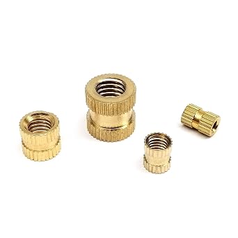 Brass Threaded Inserts, Brass Threaded Insert Nuts Assortment M1.6 To M8 For Hot Melt And 3D PrintLong 6mm,50pcs M1.6OD 2.5mm