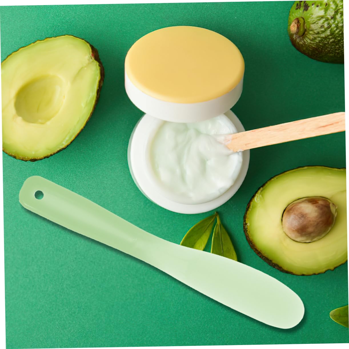 4 Juegos Palo De Máscara Productos Espátulas Cosméticas Minimaquillaje Hacer Producto De Maquillaje Utensilio Primicia Cosmética Green Gel De Sílice Reutilizable 20 Piezas * 4 Beaupretty