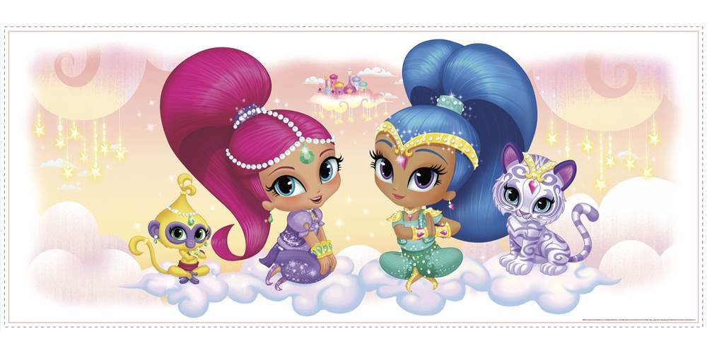 RoomMates RMK3162GM Shimmer and Shine Burst Giant Peel and Stick Wall Decal