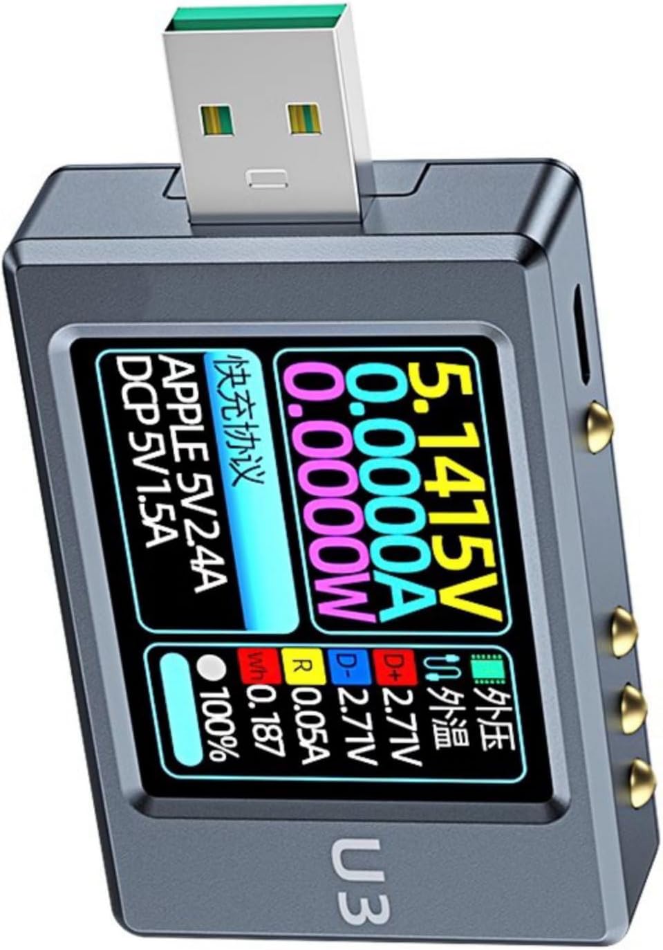 USBテスター電圧現在のメーターモニター6AリップルスペクトルテスターUSB電圧メーター電源容量高速充電バッテリー容量効率ツール USBテスター電流電圧メーターQC5  PD3.0 2.0高速充電プ​​ロトコル容量モニターリップルスペクトルテスター USBテスター電流電圧メーターQC5 ...
