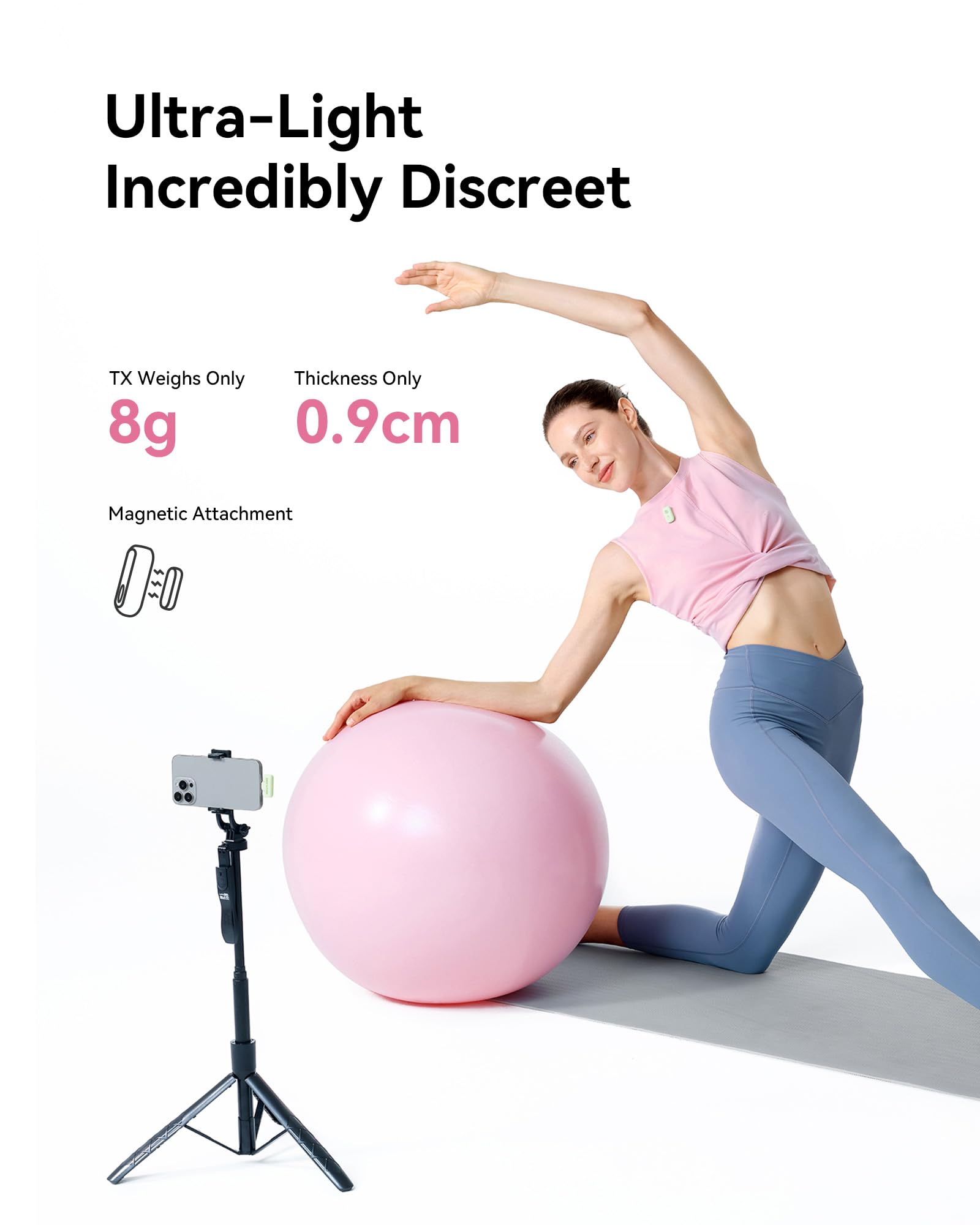 Hollyland Lark A1 Wireless Mini Microphone for iPhone & Android, 48kHz/24-bit, 3-Level Intelligent Noise Cancel, Microphone for YouTube, Podcast, Vlogging (Black, 2TX + 2RX + Charging Case): Green Combo (USB-C RX + Lightning RX + Charging Case)