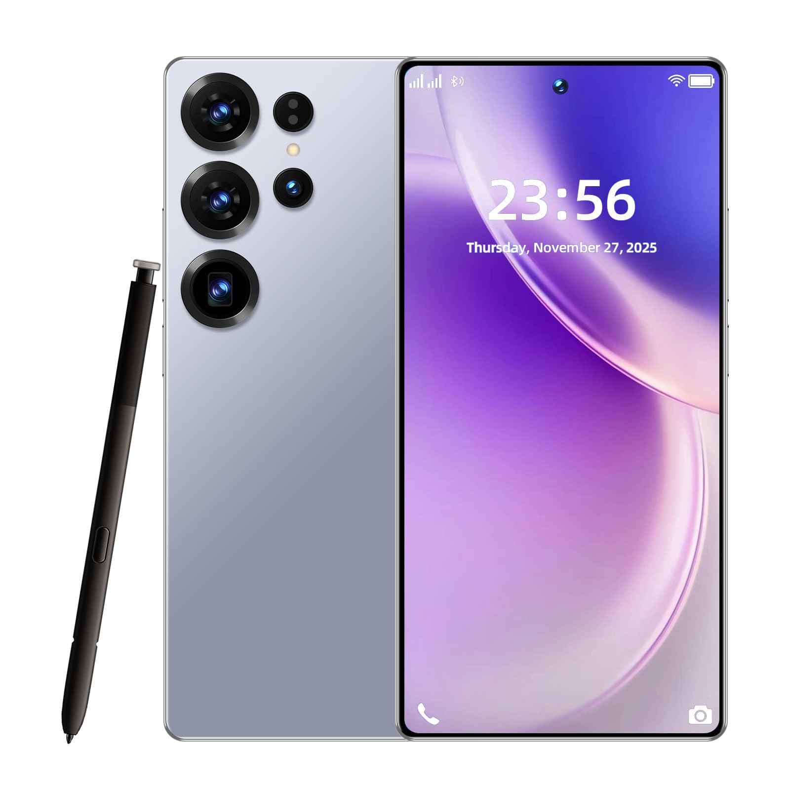 S25 Ultra 5G Unlocked Phone,Android 16 Mobile Phone, 6.9"+120Hz HD Display Smartphone, 7000mAh Long Battery Life-16+512GB Storage, 108MP Camera/GPS/Face Unlock Cell Phone-Pink — view 9