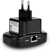 Aigital WLAN Jelerősítő 300 Mbit/s - WiFi Hatótávnövelő Ethernet Porttal, WPS Gombbal, AP Móddal, Kompakt Fekete Kivitel, Minden WiFi Eszköz 9