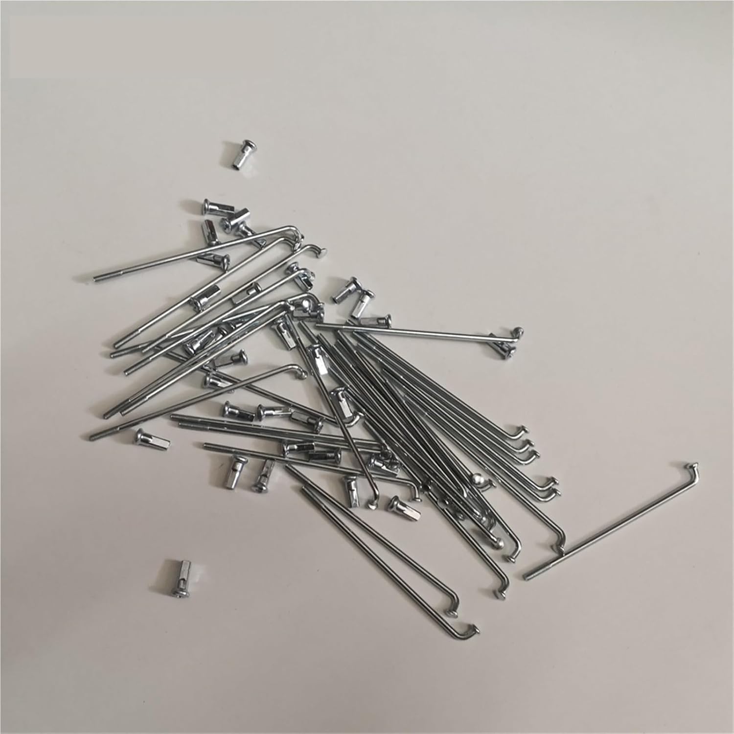 Spoke Nipples 36Pcs Steel Electric Bicycle Spokes 12G Diameter 2.5mm with Nipples
