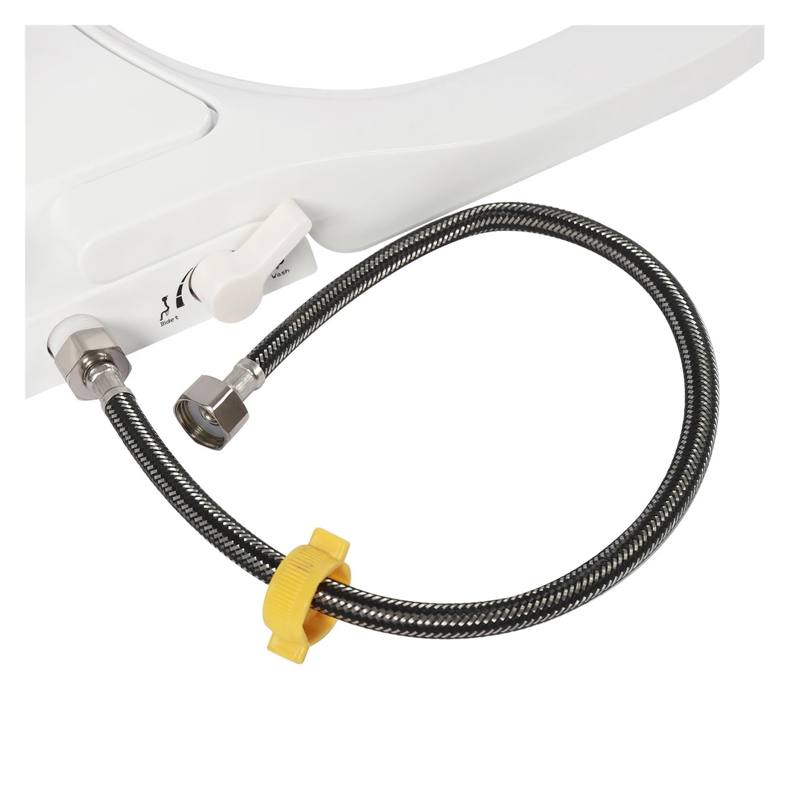Asiento De Inodoro Inteligente Con Boquilla Doble: Reductor Papel Higiénico Ecológico Lavado Delantero/trasero Y Impulsado Por Presión Sin Batería Resistente Y CóModo