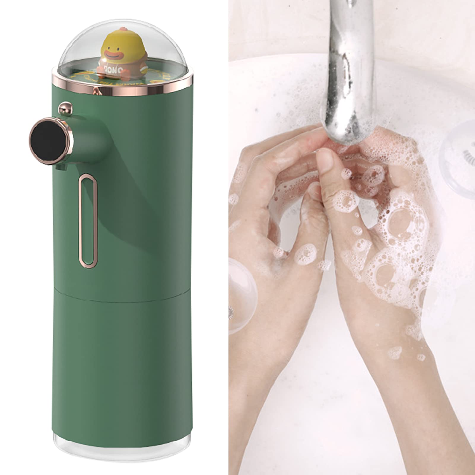 Automatic Liquid Soap Dispenser Rechargeable Hand Soap Dispenser 3 Level Adjustable Foam Volume Shower Gel Shampoo and Conditioner Dispenser for Home Hotel Restaurant Kitchen Bathroom - Image 4