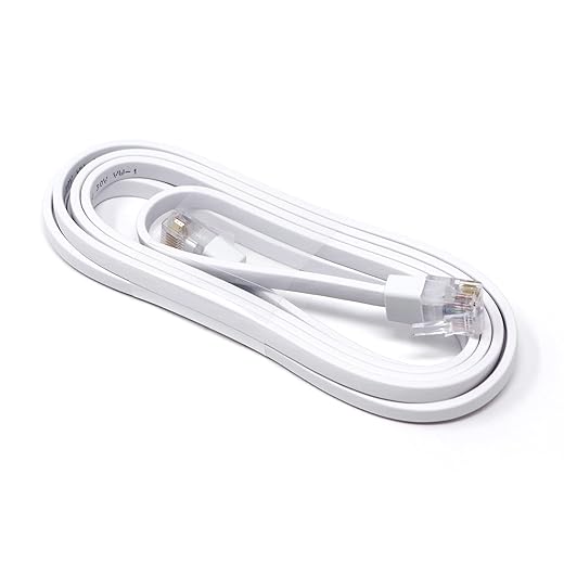 Google Ethernet Cable RJ45 Replacement, Original Gigabit Flat Network Cord for WiFi Routers, 6 FT, Non-Retail Packaging - White (1 Pack)
