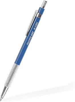 Pacific Arc 2mm Gravity Fed Lead Holder and Lead Sharpener, Blue Drafting Pencil for Artist Drawing, Drafting, and Sketching...