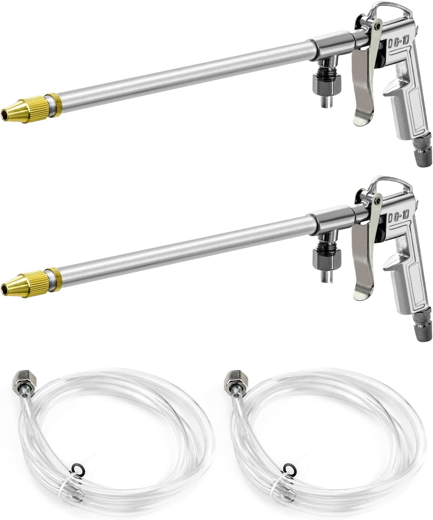 QWORK Spray Gun, 2 Pack Aluminum Pneumatic Air Engine Cleaning Washer Gun Kit Tool, 1/4"