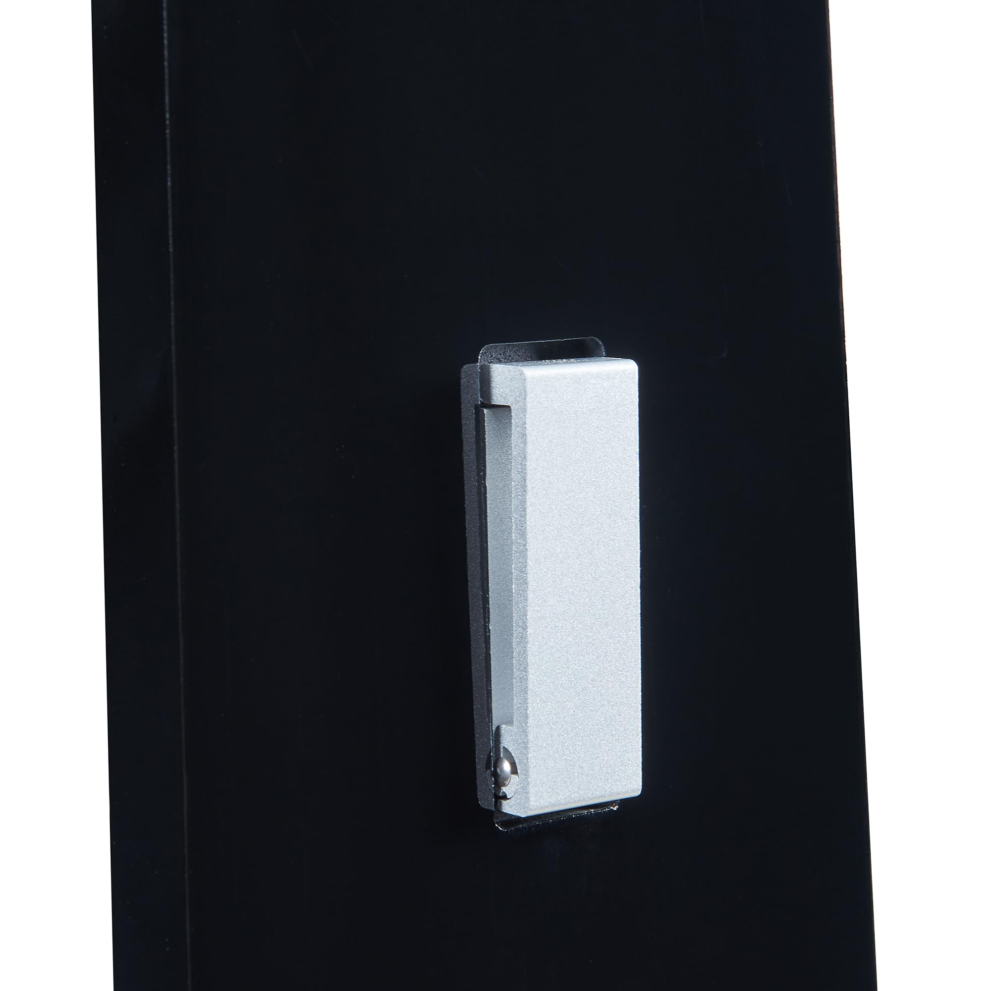 [en.casa] Appendiabiti da Parete con 3 Ganci Pieghevoli Pannello Attaccapanni da Ingresso Corridoio 165 x 15 x 2,5 cm - Nero