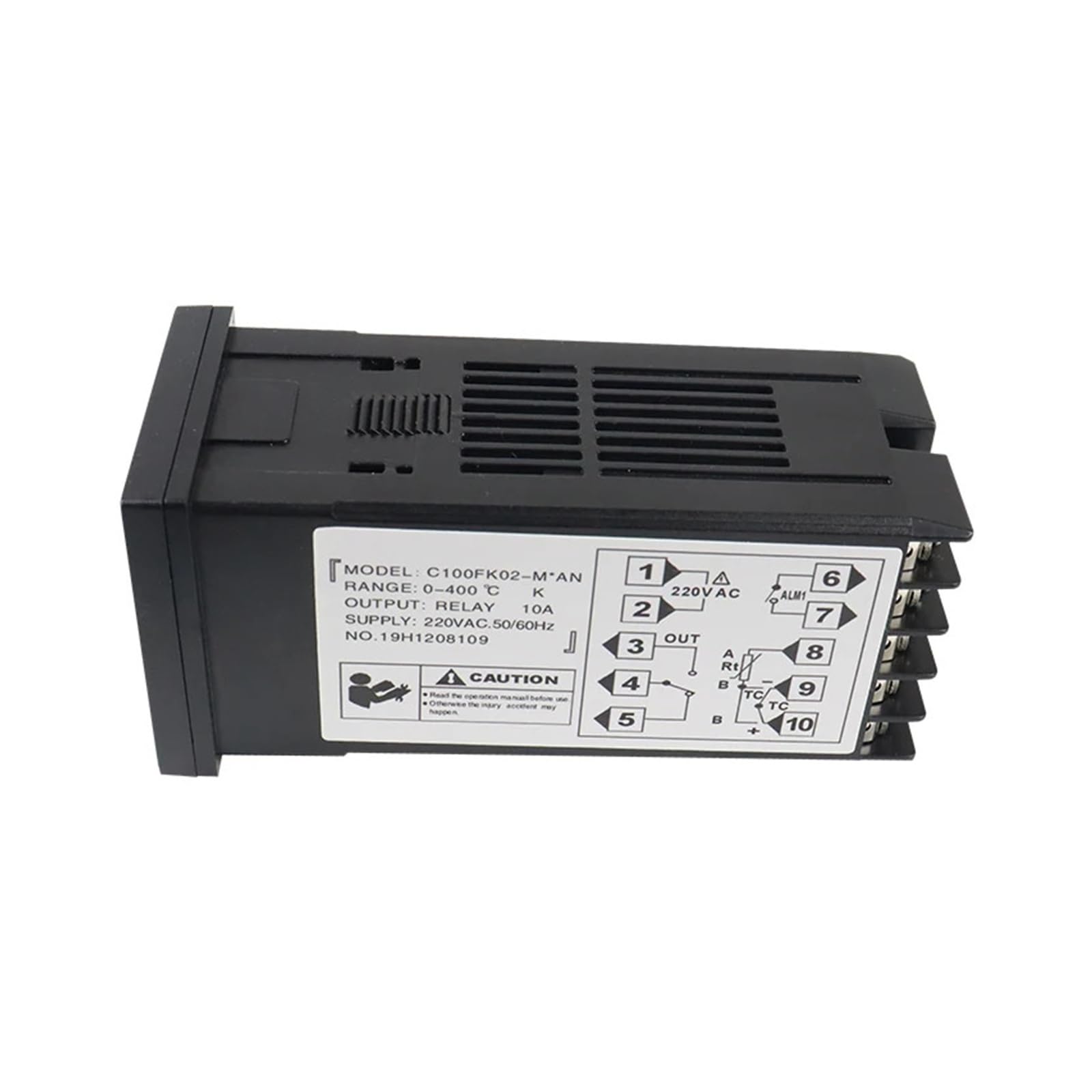 temperaturregler Digitalanzeige Intelligenter Temperaturregler REX-C100 Relais/SSR-Ausgang 48 * 48mm K Typ 40A SSR Thermoelementsonde(K SSR 40DA)
