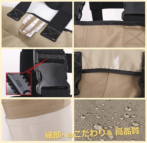 Hope Retailer ウェーダー 子供 チェストラジアルウェダー チェストハイウェダー 防水 釣り用スーツ 防水ズボン 防水長靴 川 海 浅瀬 (S) 5枚目