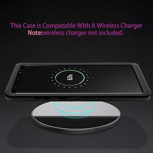 Miniatura 6 de I-HONVA Funda para Galaxy Note 8 a prueba de golpes, a prueba de polvo y caídas, 3 capas de protección de cuerpo completo sin protector de pantalla,