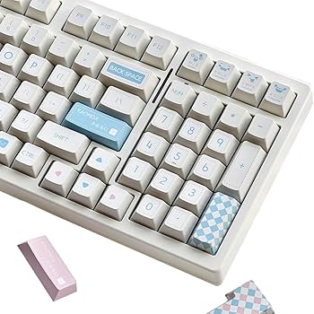 Amazon | Kaomoji ミルクホワイト キーキャップ オリジナルデザイン