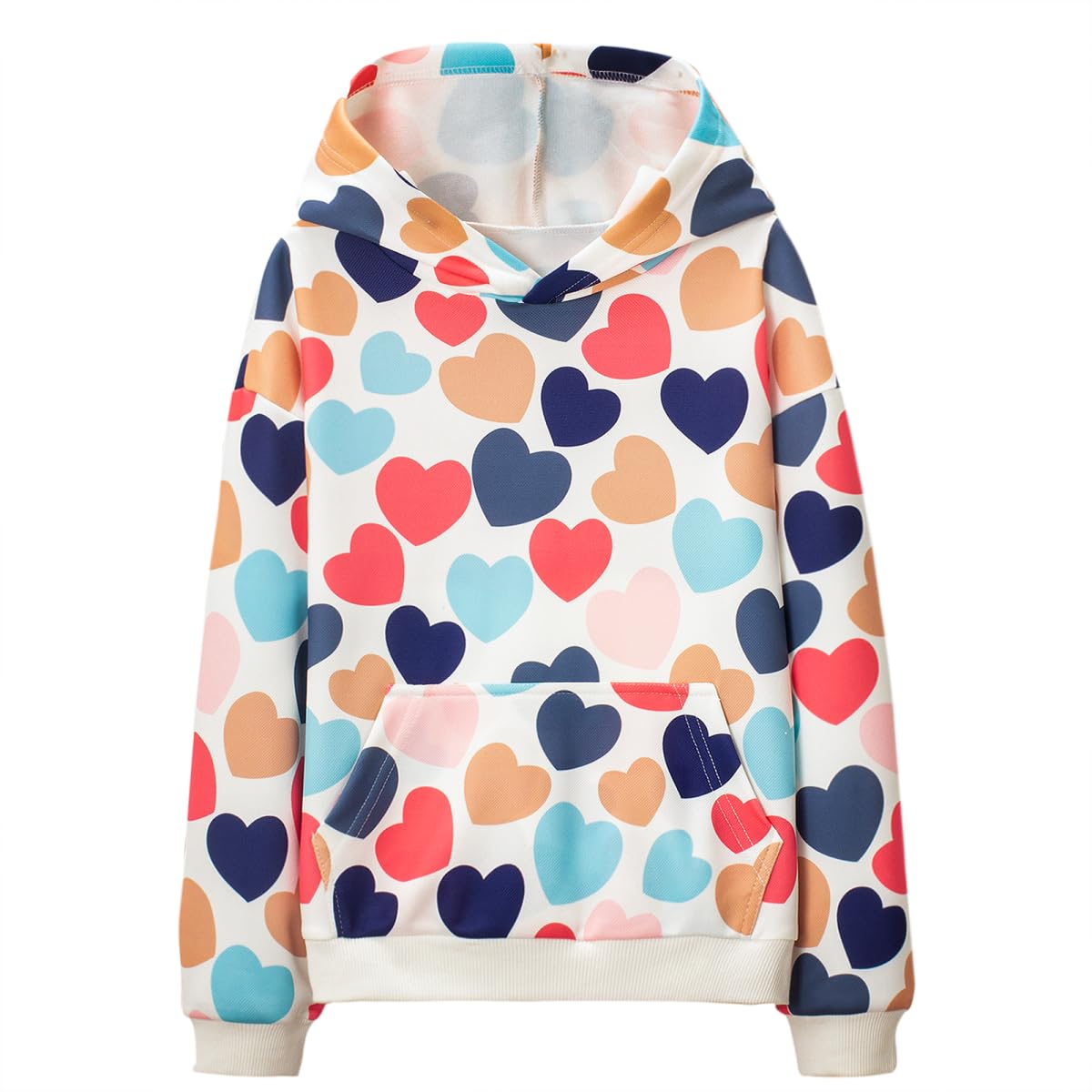 WELAKEN Girls and Toddlers' Pullover Printed Hoodie Sweatshirt with Kangaroo Pocket