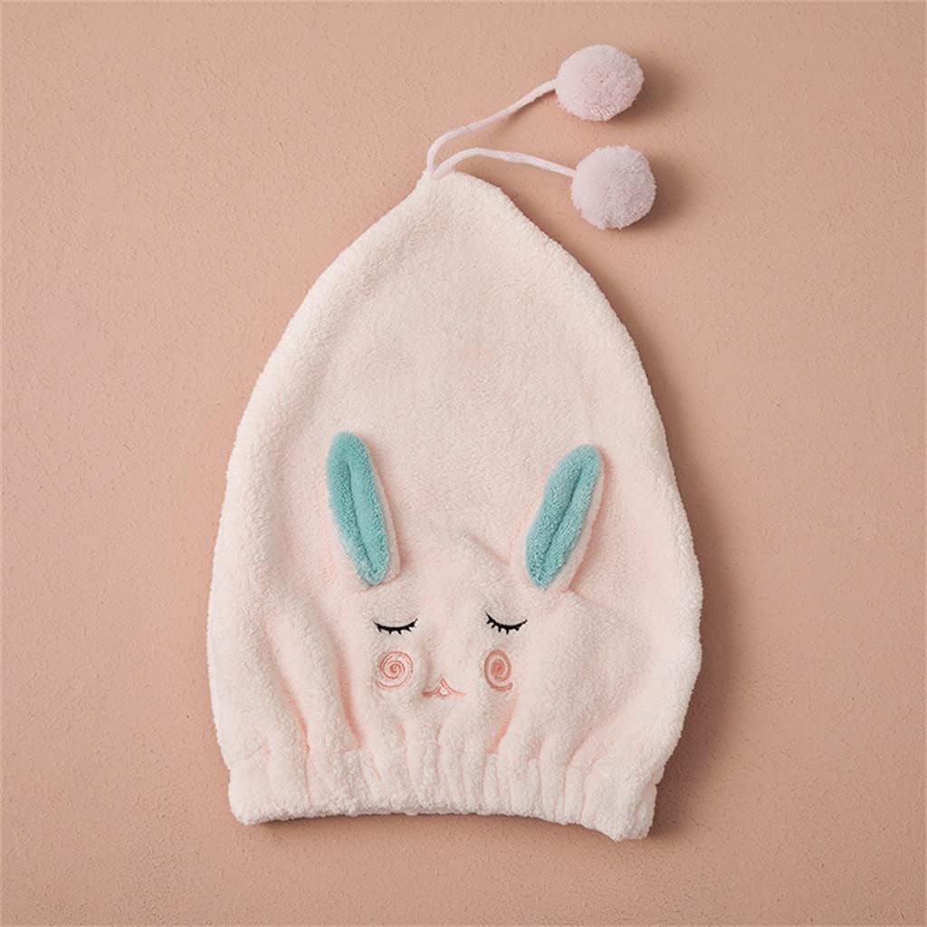 Cute Dry Hair Cap Strong Quick-Drying Water-Absorbing Thickening Female Scrubbing Baotou Towel