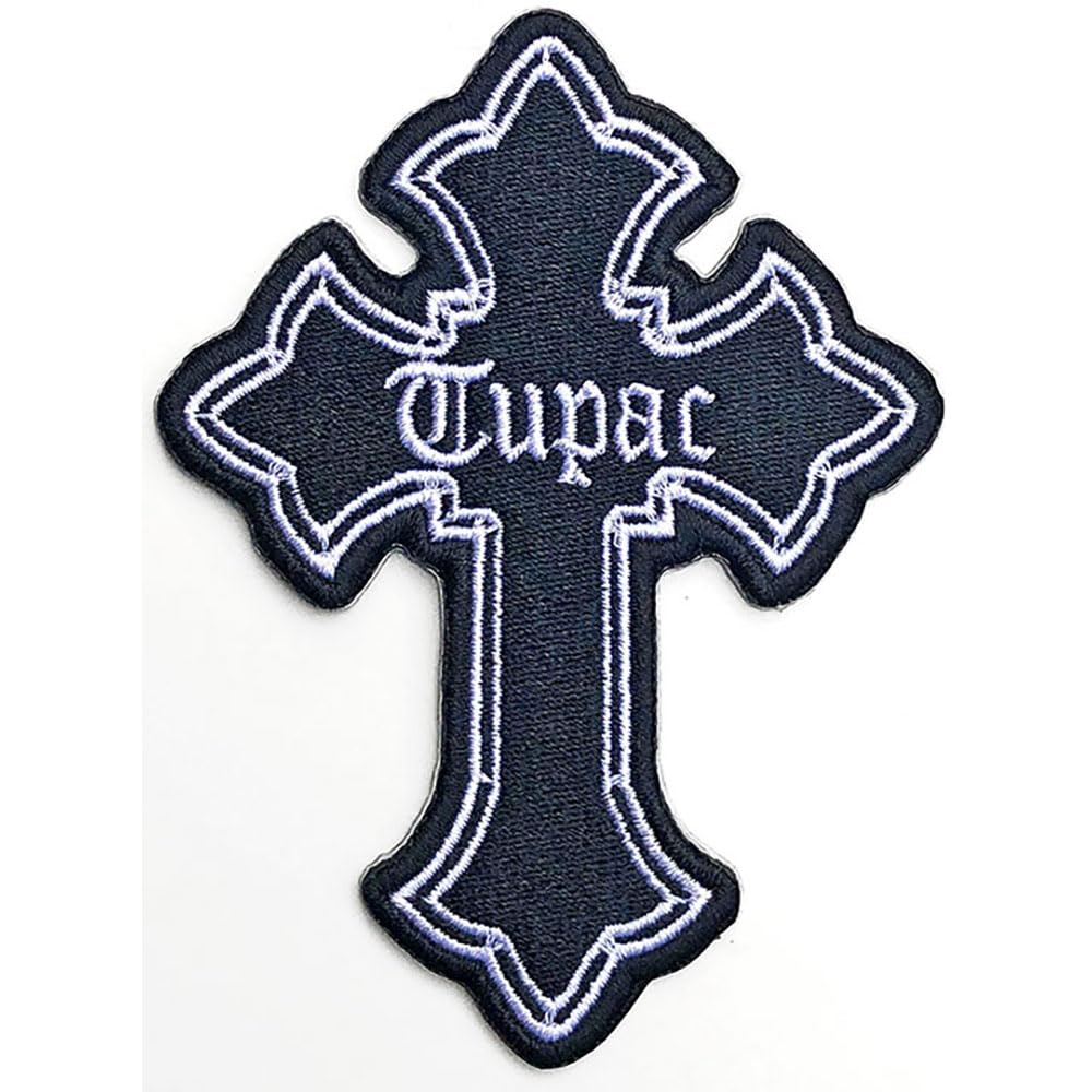Amazon.co.jp: 2Pac Tupac Patch Cross Logo 新しい 公式