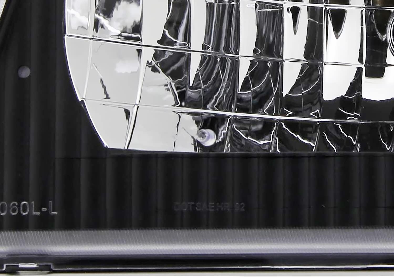 SPEC-D TUNING Black Housing Clear Lens Headlights + Corner Lights Compatible with 1992-2006 Ford E150 E250 E350 E450 E550 Econoline Van L+R Pair Head Light Lamp Assembly