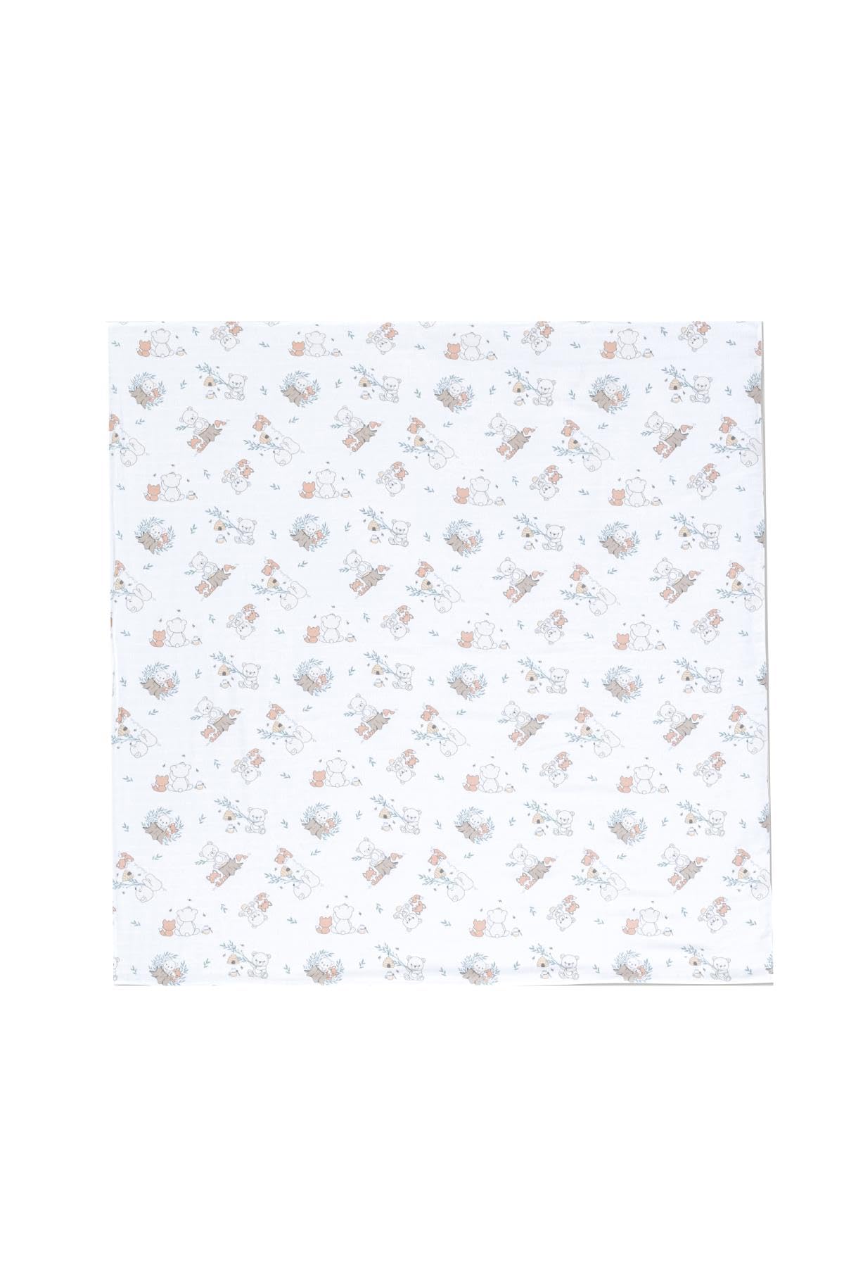 Gezenbebe Hero Müslin Bebek Battaniyesi (120X120) Teddy 120x120 cm