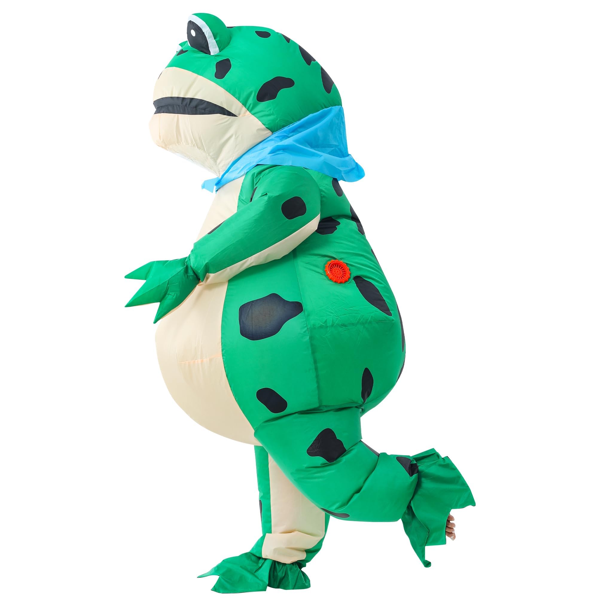 Aufblasbares Frosch Kostüm für Erwachsene, Lustiges Frosch Kostüm, Ganzkörper-Tierkostüm, Perfekt für Halloween, Weihnachten, Karneval, Mardi Gras, Junggesellenabschiede, Cosplay, Mottopartys