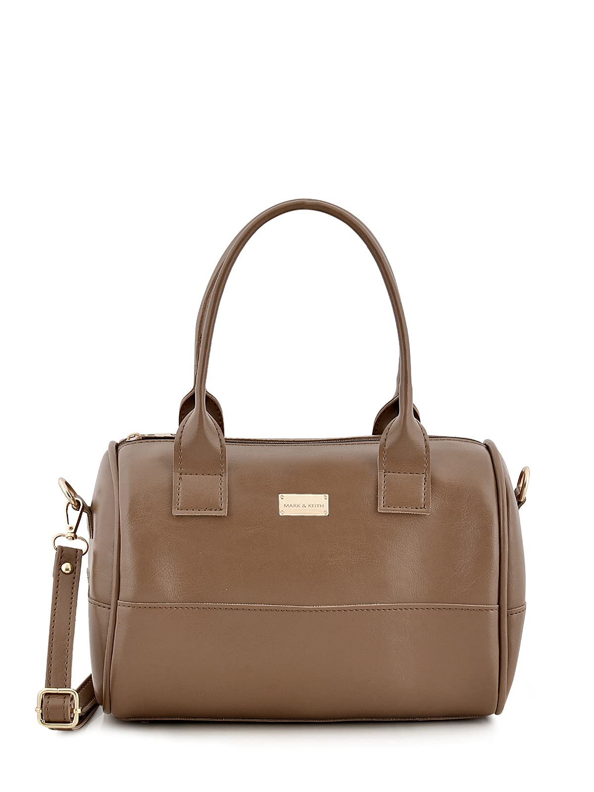 MARK & KEITH Barrel Hand-Held Shoulder Hand Bag/Sling Bag for Women | Adjustable Strap | handbags for women | shoulder bag for women (Brown) (B09G67ZT9S) Amazon Price History, Amazon Price Tracker