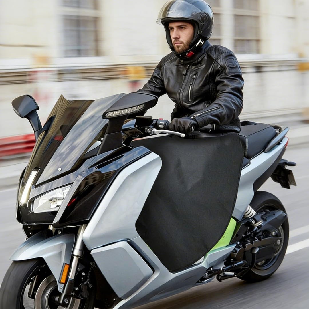 Coprigambe Scooter Universale, Copri Gambe per Moto Coperta Scooter Copertura Antivento Impermeabile e Calda per Protezioni Gambe Moto, Grembiule di Protezione delle Gambe del Motociclo