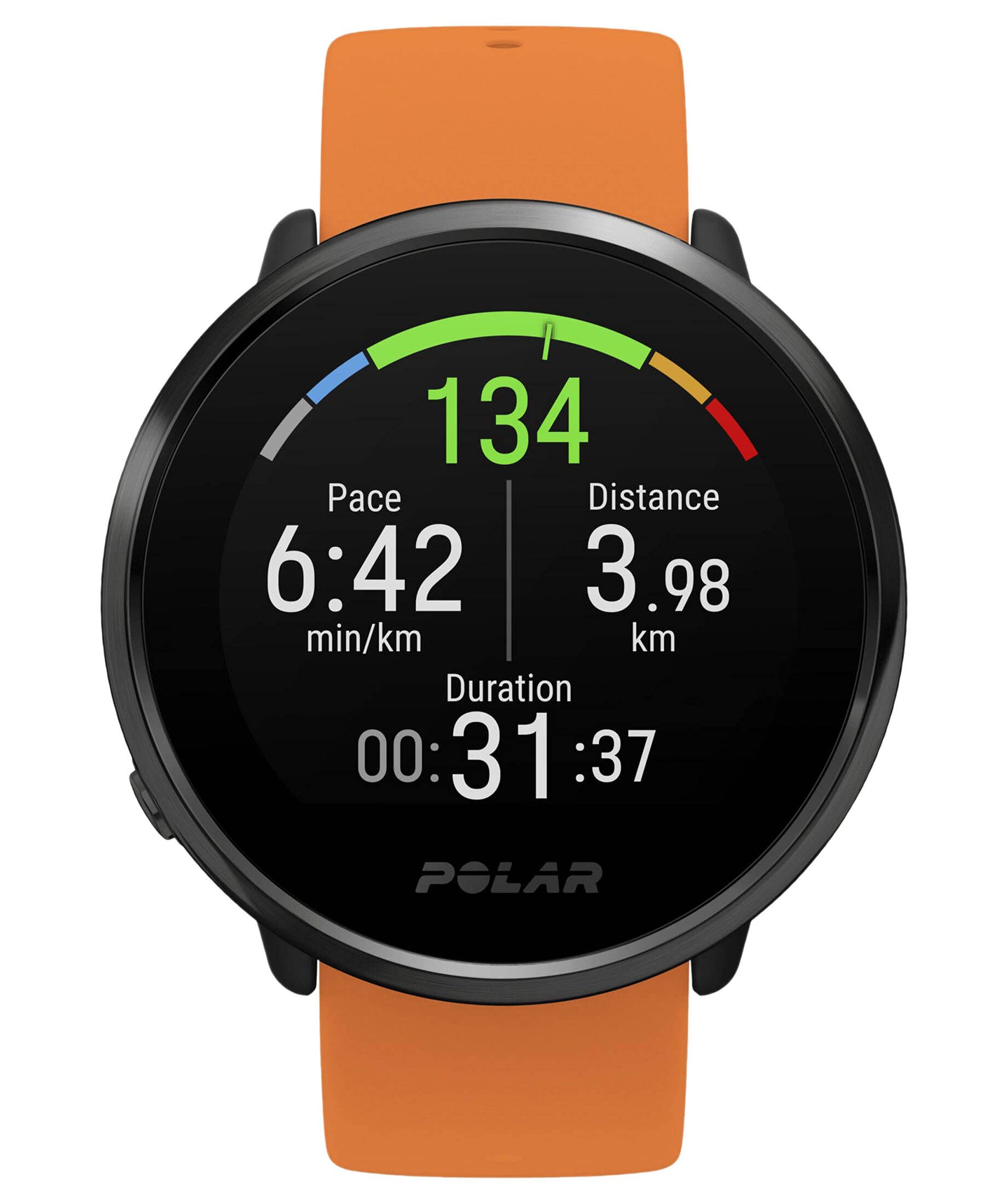 Digital Modelo Polar Ignite Black/Black M/L Incl. Orange Wristband. Marca Polar