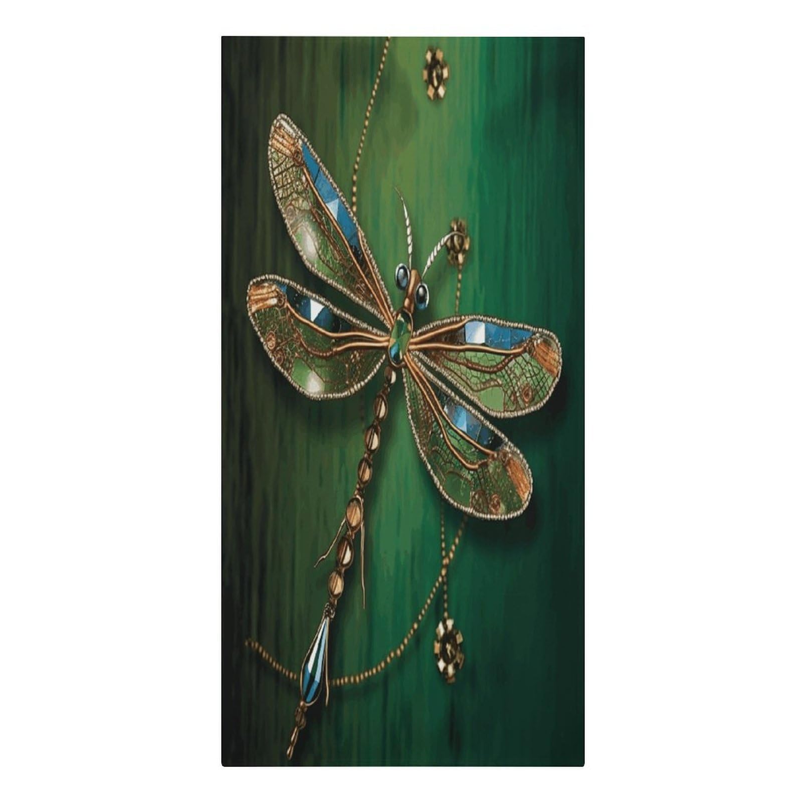 VstaDank Jewel Dragonfly Beach Towels 30"x61" Microfiber Super Absorbent Large Bath Towels Cozy Soft Swim Travel Towel Quick Dry Thin Pool Towel Beach Accessories for Outdoor Adult