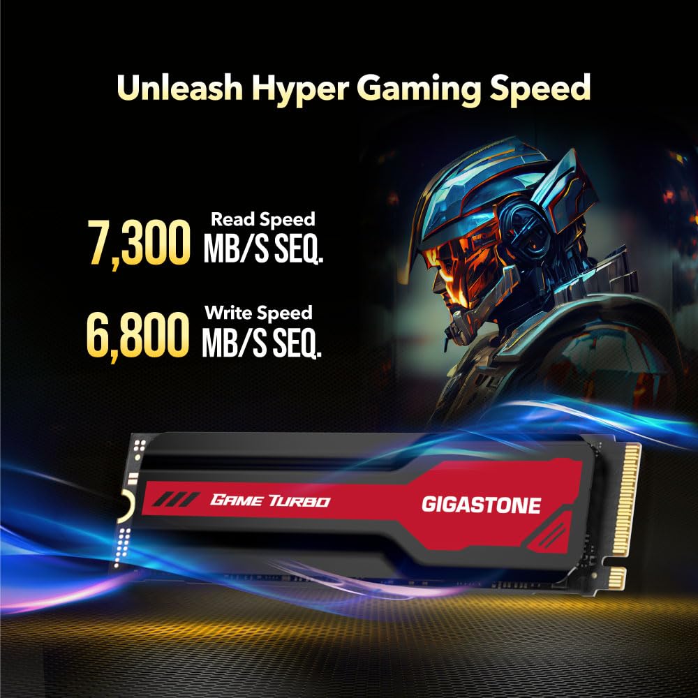 Gigastone M.2 SSD 1TB PCIe 4.0 NVMe SSD PS5 Storage - Dettaglio
