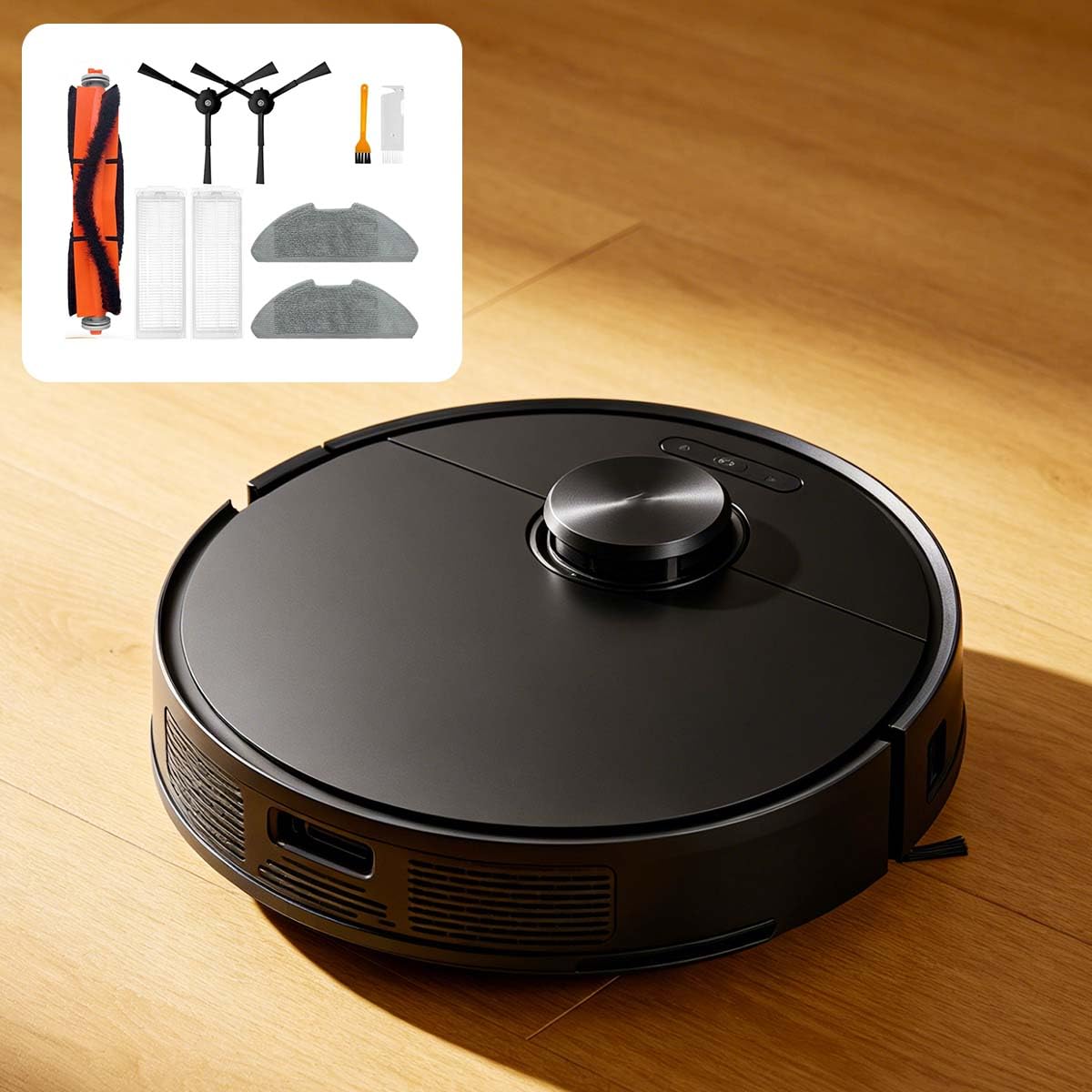 INF Akcesoria do części zamiennych do Xiaomi Robot Vacuum Mop 2 Lite/Mop 2 Pro, 1 x szczotka główna, 2 x filtr, 2 x szczotka boczna, 2 x szmatka, 1 x szczotka do czyszczenia