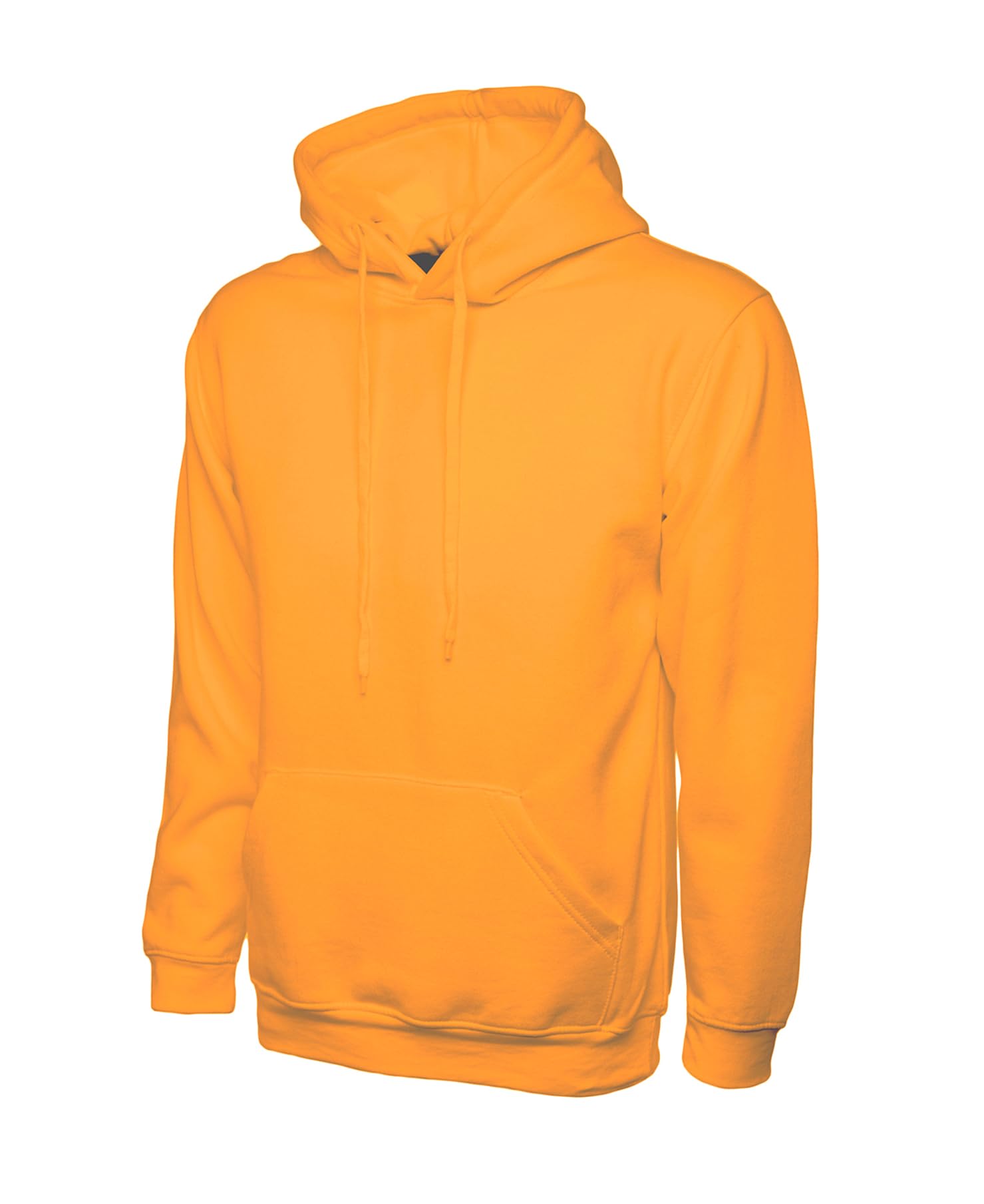 COOZO Unisex Classic Hooded Sweatshirt - Orange - 6XL