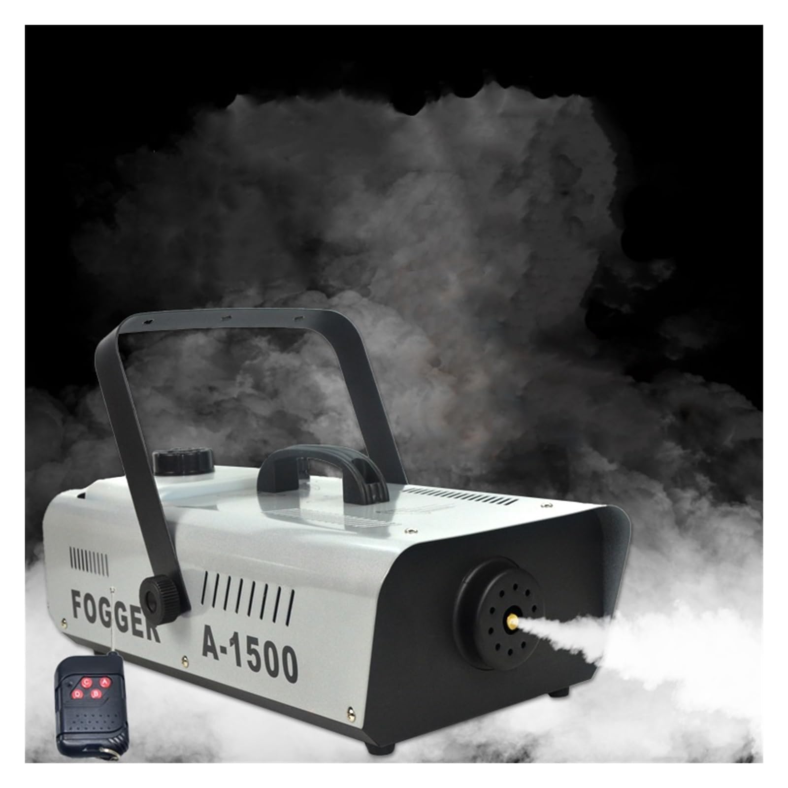 Máquina De Humo 1500 W, Niebla Termostática Profesional Con Control Remoto O Por Cable For DJ, Discotecas, Bodas Y Escenarios Humo Denso