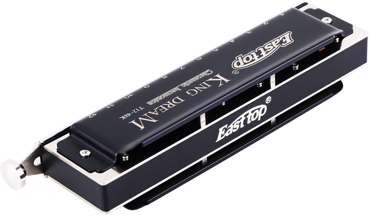 Top Rated East top King Dream Chromatic Harmonica Key of C,12 Holes 48 Tones Professional Mouth Organ Harmonica for Adults, Professionals and Students (48K)