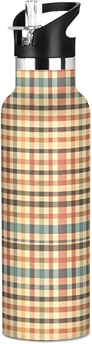 Miniatura 16 de Western Cowboy Boho Cactus Vast Wilderness, Reusable Water Bottle Insulated with Straw Double Wall Vacuum Insulated Leakproof and BPA Free for Gym