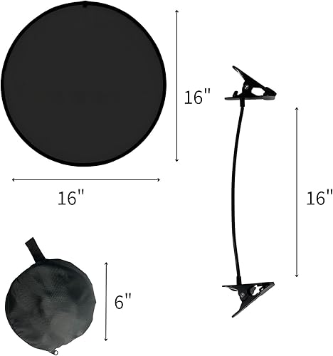 Miniatura 3 de Parasol ajustable para laptop con soporte flexible, bolsa de almacenamiento