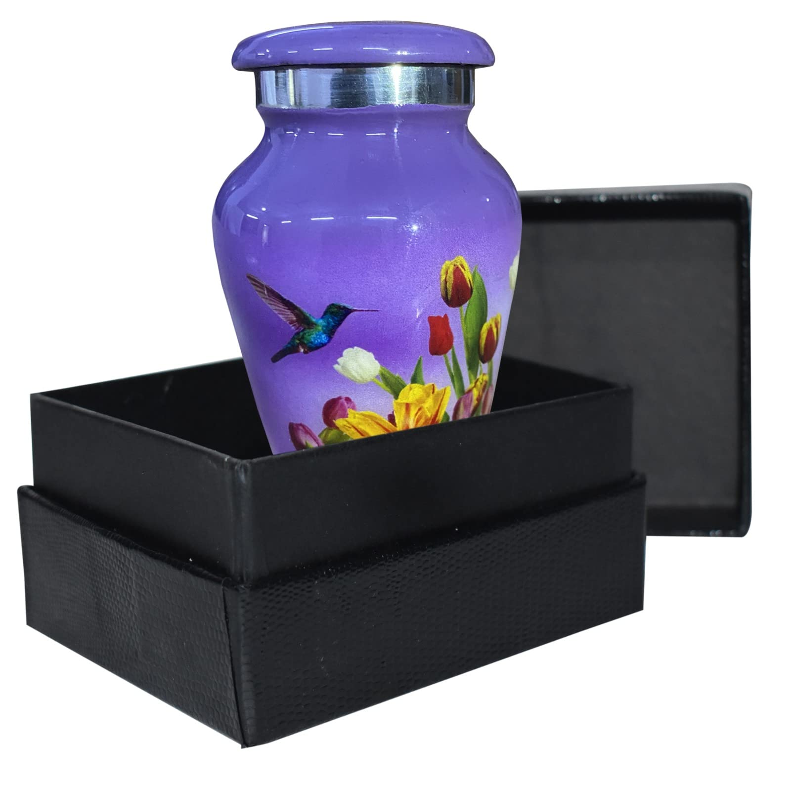 Purple Hummingbird Keppsake Urn - 1 Pc
