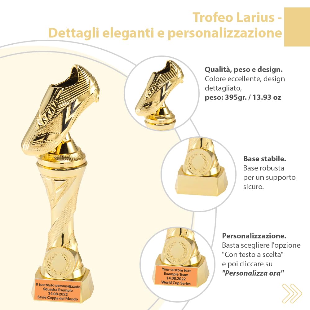 Larius, Coppa d'Onore Calcio Capocannoniere, Scarpa Dorata