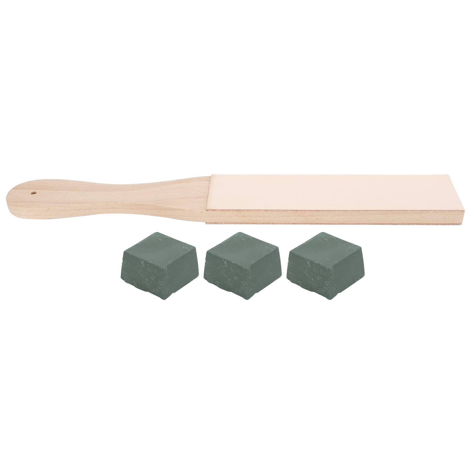 Strumento per Lucidare la Coramella a 2 Lati in Pelle Paddle con Pasta per Affilare per Utenti di Coltelli Fai-da-Te e Strumenti per Intaglio del Legno